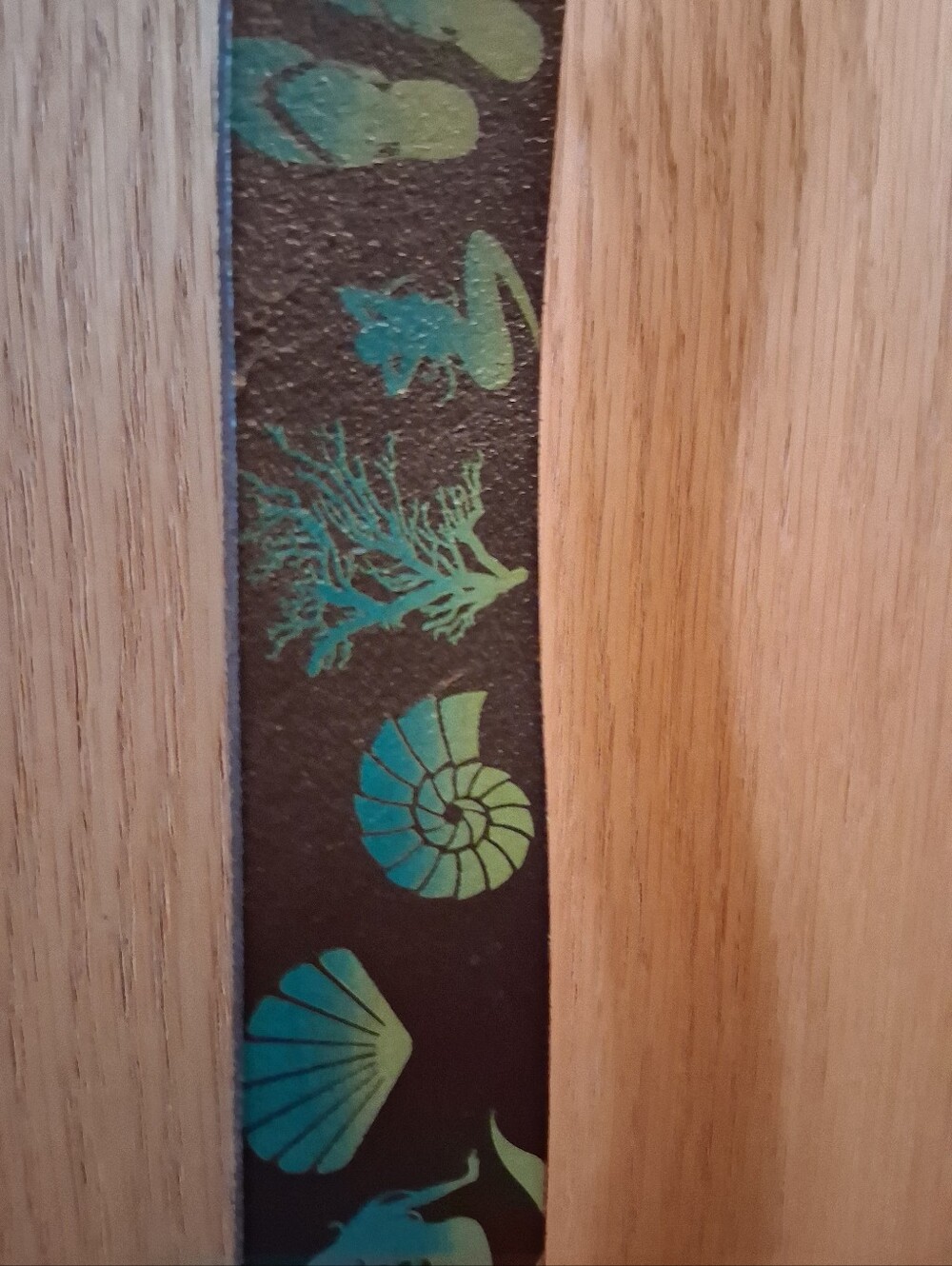 Rare, Vintage Robert Graham Designer Leather Belt. Unique Aquatic Theme View 3